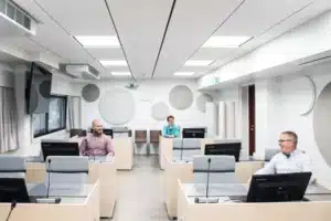 ecophon akusto one circle grau gute Raumakustik im Jahr 2026 dank WB Akustik