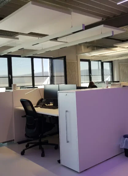 PE Akustiksegel im Büro